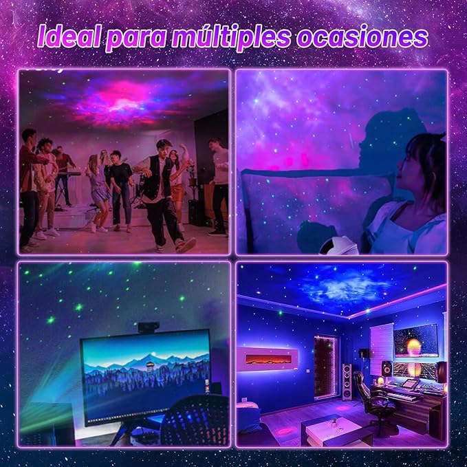 Proyector Galaxia 3D con Diseño de Astronauta – Relájate Bajo las Estrellas