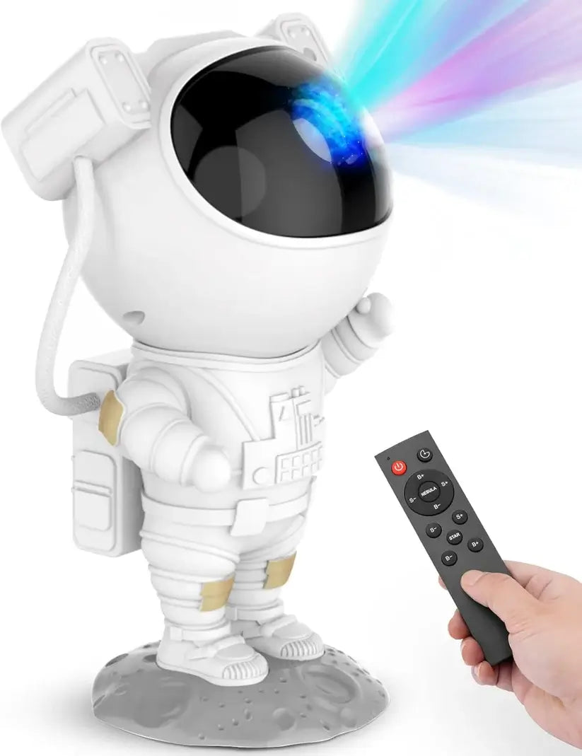 Proyector Galaxia 3D con Diseño de Astronauta – Relájate Bajo las Estrellas
